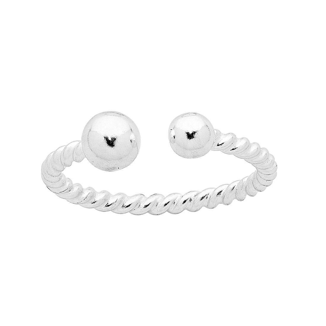 Sterling Silver Open Ball Stackable Ring Rings Bevilles 