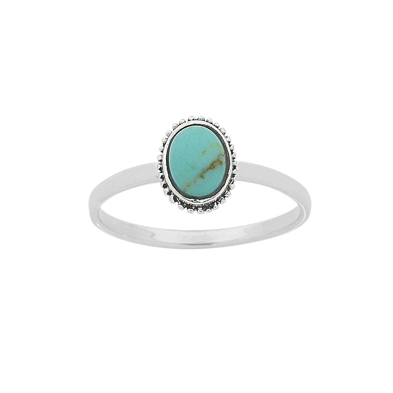 Sterling Silver Turquoise Ring Rings Bevilles 