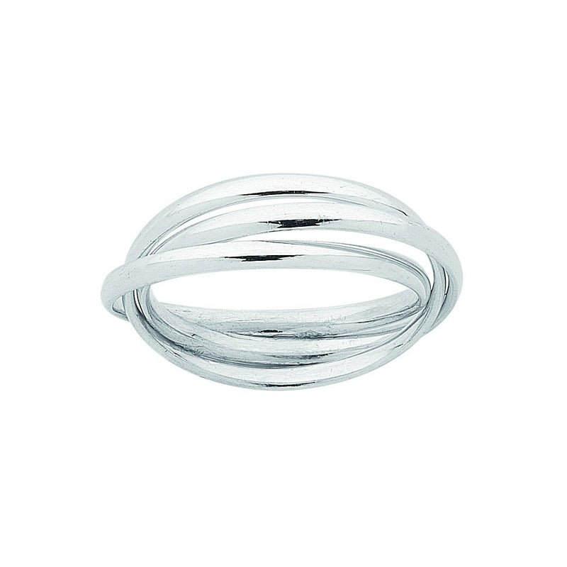 Sterling Silver Plain Russian Ring Rings Bevilles 