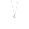 Children's Sterling Silver Cubic Zirconia Heart Necklace Necklaces Bevilles 