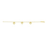 Children's 9ct Yellow Gold Silver Infused Three Heart Bracelet Bracelets Bevilles 