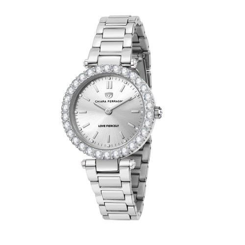Chiara Ferragni LadyLike Silver 36mm Watch Bevilles Jewellers 