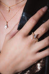Georgini Rock Star Tiara Gold Ring Bevilles Jewellers 