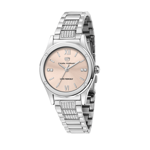 Chiara Ferragni Contamporary Silver Rose 32mm Watch Bevilles Jewellers 