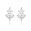 GEORGINI ICONIC BRIDAL PENELOPE EARRING SILVER Bevilles Jewellers 
