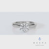 Meera Solitaire 1.00ct Laboratory Grown Diamond Ring in 18ct White Gold