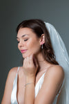 GEORGINI ICONIC BRIDAL ELIZABETH EARRINGS SILVER Bevilles Jewellers 