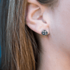 GEORGINI COMMONWEALTH COLLECTION SOUTHERN CROSS EARRINGS SILVER Bevilles Jewellers 
