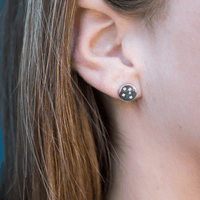 GEORGINI COMMONWEALTH COLLECTION SOUTHERN CROSS EARRINGS SILVER Bevilles Jewellers 