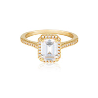 GEORGINI ICONIC BRIDAL VIOLET RING GOLD Bevilles Jewellers 