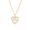 GEORGINI REFLECTION ENAMEL LOVE HEART PENDANT GOLD Georgini 