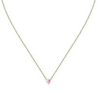 Chiara Ferragni Diamond Heart Yellow Gold Pendant Bevilles Jewellers 