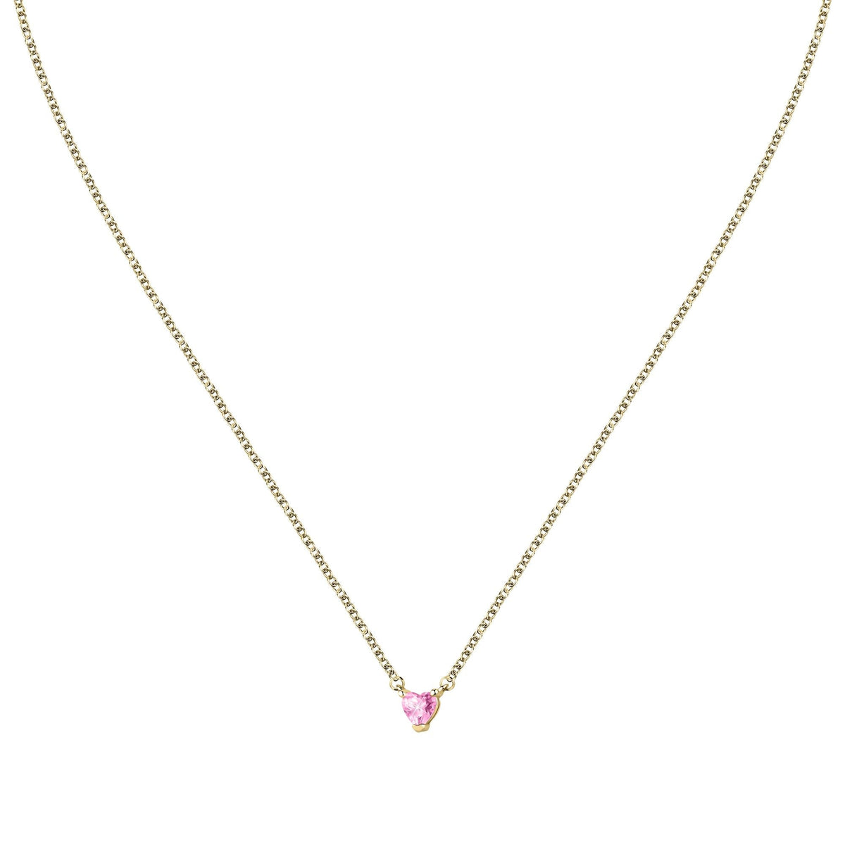Chiara Ferragni Diamond Heart Yellow Gold Pendant Bevilles Jewellers 