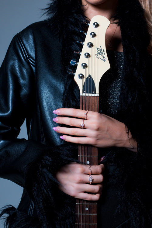 Georgini Rock Star Shield Rose Gold Ring Bevilles Jewellers 