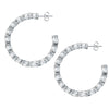 Chiara Ferragni Diamond Heart White Heart Big Hoop Earrings Bevilles Jewellers 
