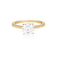 GEORGINI ICONIC BRIDAL FRANCESCA RING GOLD Bevilles Jewellers 