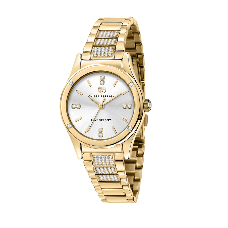 Chiara Ferragni Contamporary Gold 32mm Watch Bevilles Jewellers 