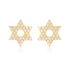 GEORGINI ROCK STAR STAR OF DAVID GOLD EARRINGS Georgini 