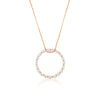 GEORGINI CIRCLE OF LIFE PENDANT - ROSE GOLD Bevilles Jewellers 