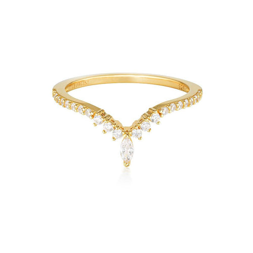 Georgini Rock Star Tiara Gold Ring Bevilles Jewellers 