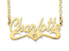 9ct Yellow Gold Personalised Diamond Name Necklace Necklaces Bevilles 