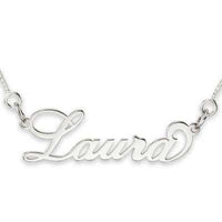 Sterling Silver Personalised Name Necklace Necklaces Bevilles 