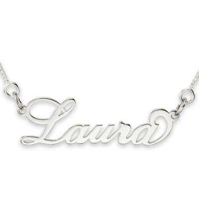 Sterling Silver Personalised Name Necklace Necklaces Bevilles 