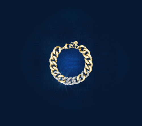 Chiara Ferragni Chain Collection Gold Bracelet Bevilles Jewellers 
