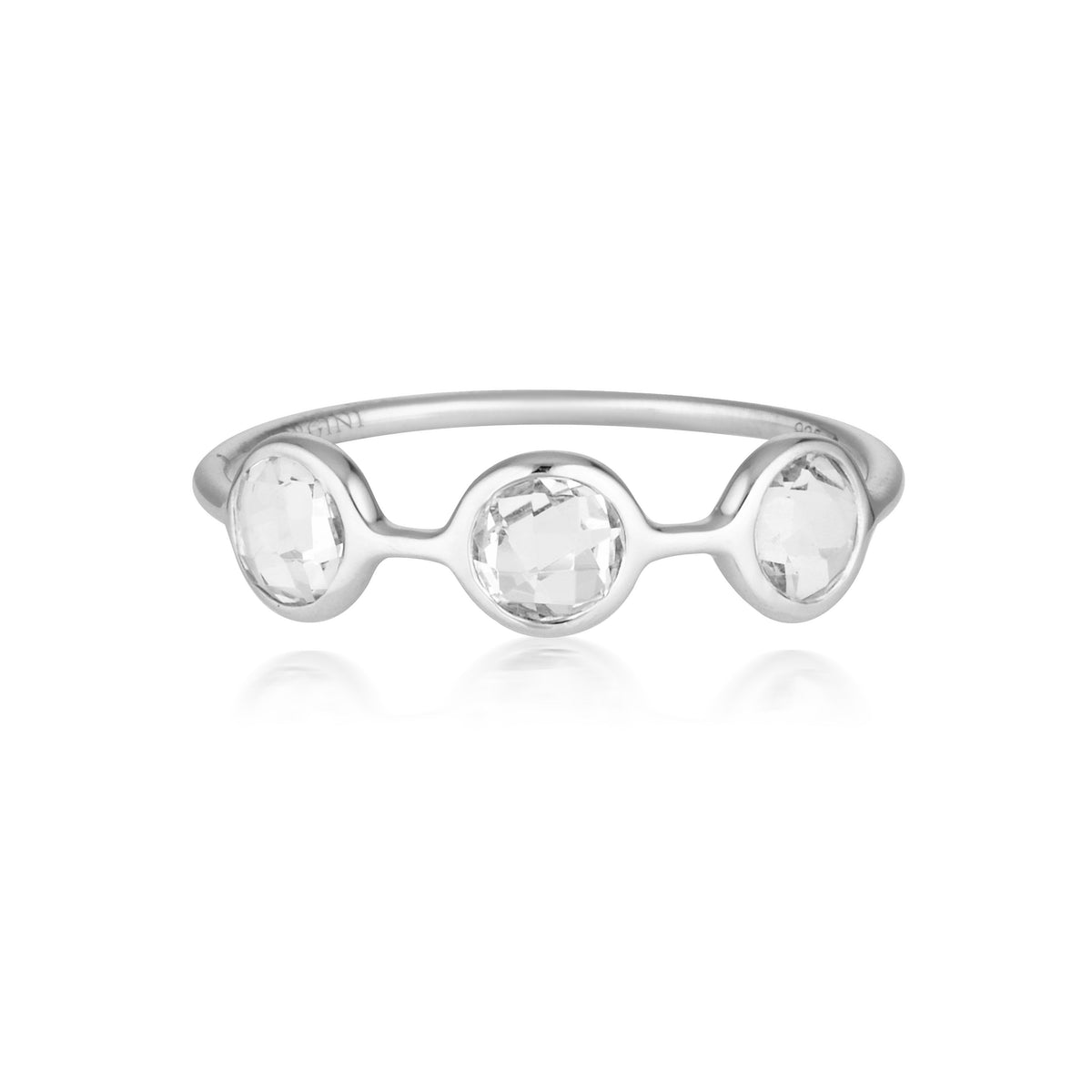 Georgini - Kiklo Sterling Silver White Topaz Ring Bevilles Jewellers 5 