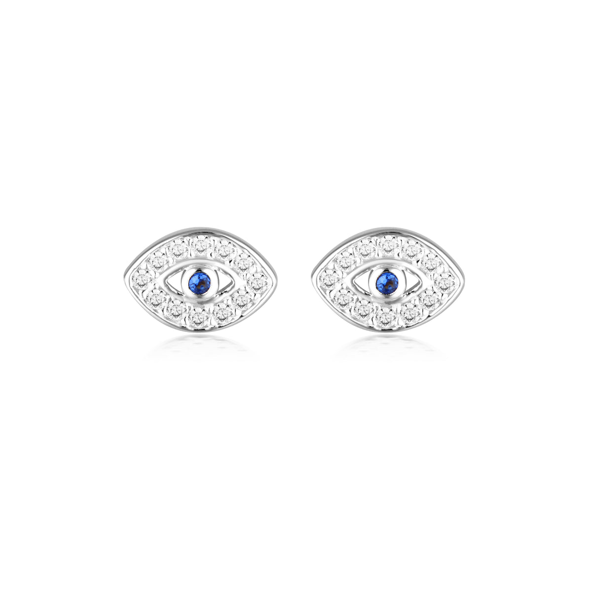 GEORGINI ROCK STAR BLUE EVIL EYE EARRINGS Georgini 