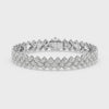 3 Row Tennis Bracelet with 2.00ct of Diamonds in Sterling Silver
