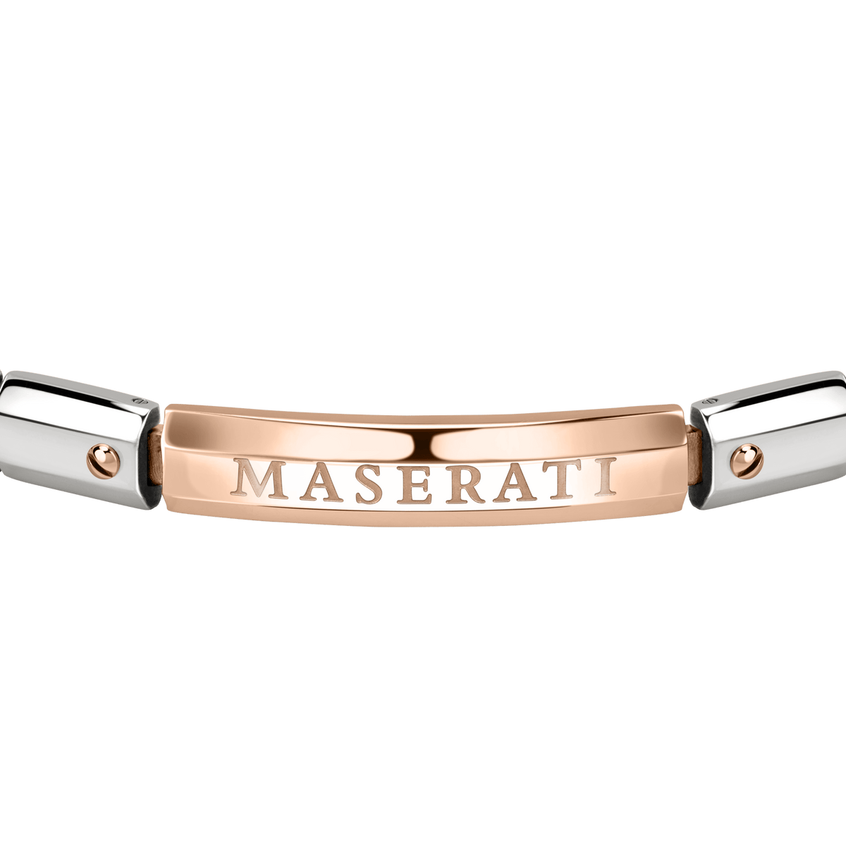 Maserati Jewels Men's Rose Gold Screw Bracelet Bevilles Jewellers 