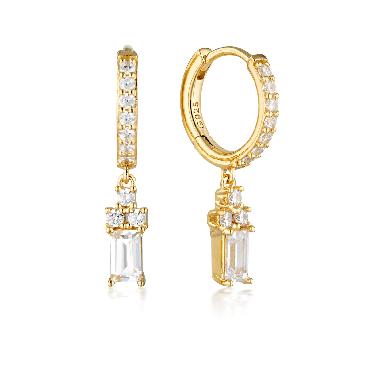 GEORGINI THE LAYERED EDIT KOLM EARRINGS GOLD Bevilles Jewellers 