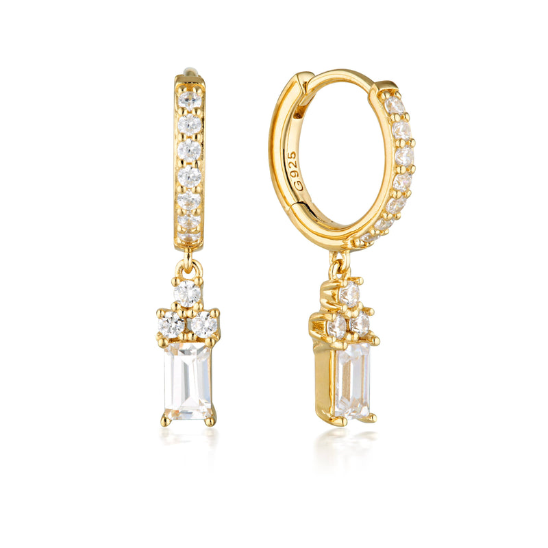 GEORGINI THE LAYERED EDIT KOLM EARRINGS GOLD Bevilles Jewellers 