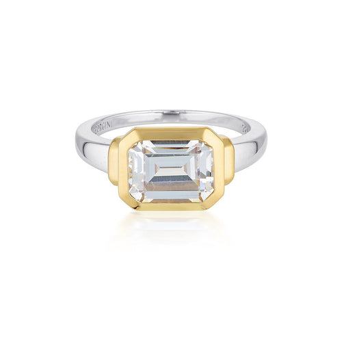EMILIO SILVER & GOLD ZION RING Bevilles Jewellers 