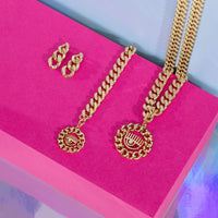 Chiara Ferragni Chain Collection Gold Eye Pendant Bevilles Jewellers 