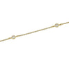 9ct Yellow Gold Silver Infused Cubic Zirconia Bracelet Bracelets Bevilles 