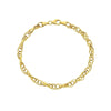 9ct Yellow Gold Silver Infused Belcher Bracelet Bracelets Bevilles 