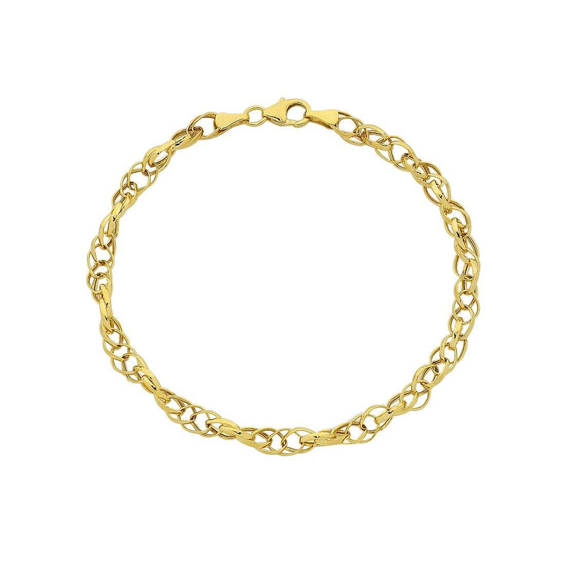 9ct Yellow Gold Silver Infused Belcher Bracelet Bracelets Bevilles 
