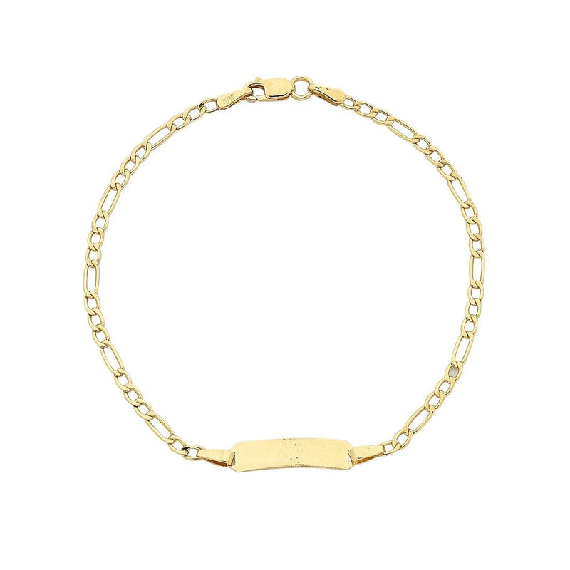 9ct Yellow Gold 19cm ID Bracelet