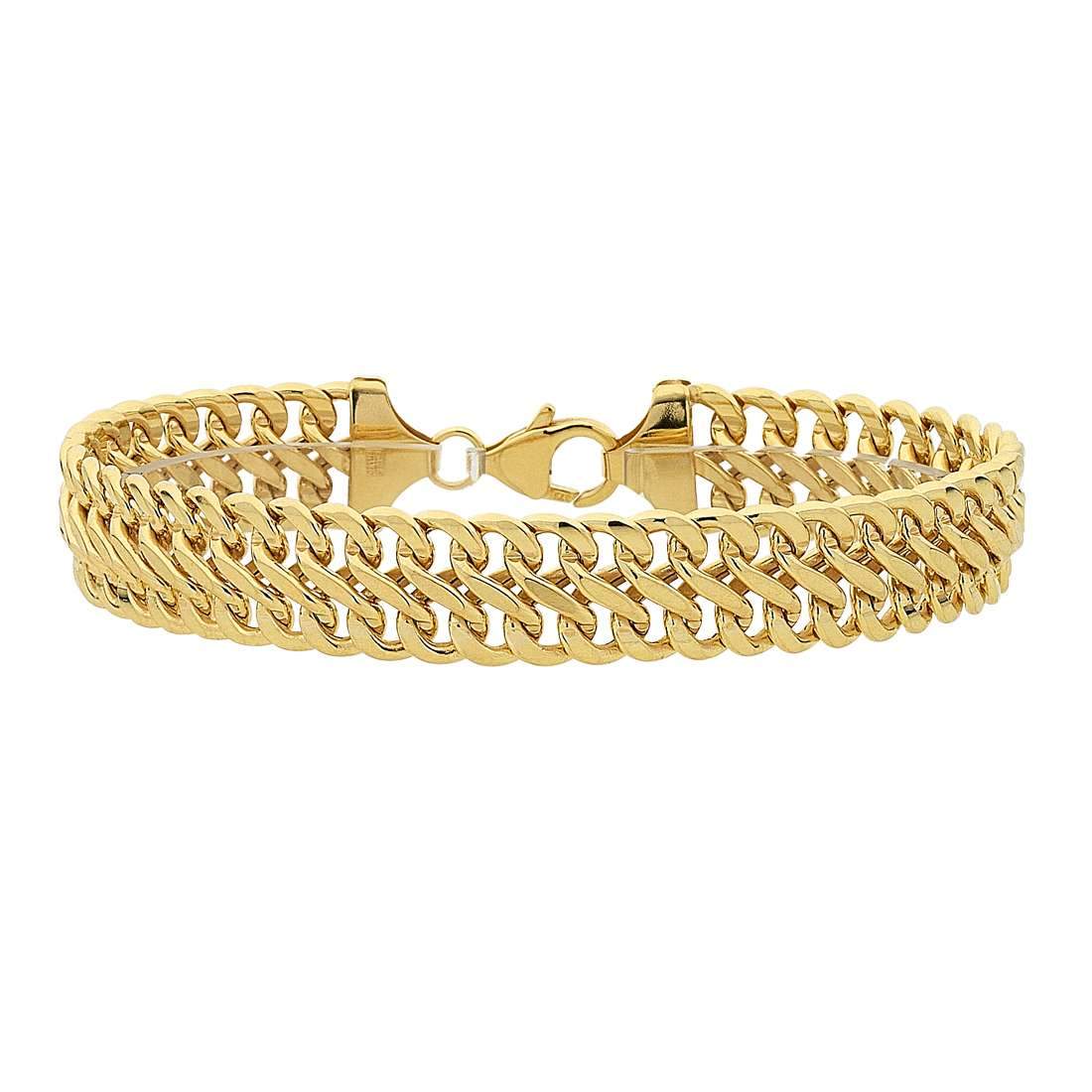 9ct Yellow Gold Silver Infused Figure 8 Link Bracelet Bracelets Bevilles 