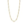 9ct Yellow Gold Silver Infused Triple Row Ball And Chain Necklace 42cm Necklaces Bevilles 