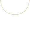 9ct Yellow Gold Silver Infused Box Chain Necklace Necklaces Bevilles 