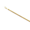 9ct Yellow Gold Silver Infused Four Sided Curb Necklace 55cm Necklaces Bevilles 