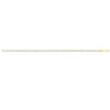 9ct Yellow Gold Silver Infused Omega Necklace 45cm Necklaces Bevilles 