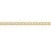 9ct Yellow Gold Silver Infused 55cm Curb Necklace Necklaces Bevilles 