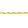 9ct Yellow Gold Silver Infused Figaro Link Necklace 60cm Necklaces Bevilles 