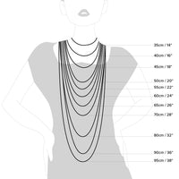 Sterling Silver Tight Curb Necklace 80cm Necklaces Bevilles 