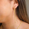 9ct Yellow Gold Silver Infused 4 Strand Drop Earrings Earrings Bevilles 