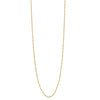9ct Yellow Gold Silver Infused Singapore Twist Necklace 55cm Necklaces Bevilles 
